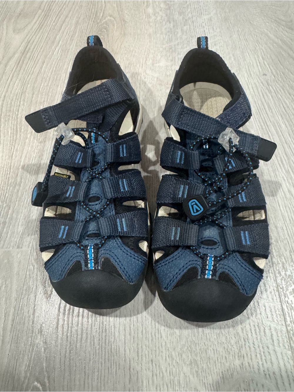 GUC Keen l Newport Neo H2 l Quick-Adjust Bungee | Washable | sz 13Y | Navy Blue